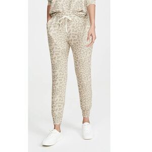 Sundry Leopard Print Jogger Lounge Pants Size 1 Small 4-6 Women's